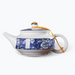 Elegant Blue Flowers Teapot-4