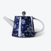 Elegant Blue Flowers Teapot-6