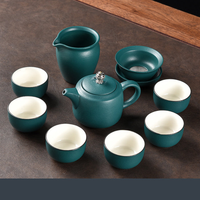 Granular Texture Coarse Pottery Kung Fu Tea Set-2
