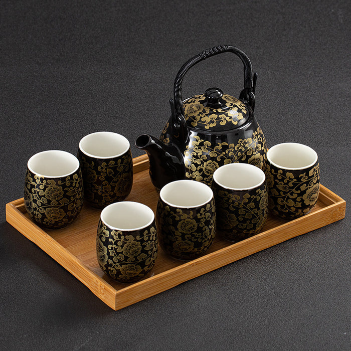 Chinese Classical Flower Kung Fu Tea Set-2