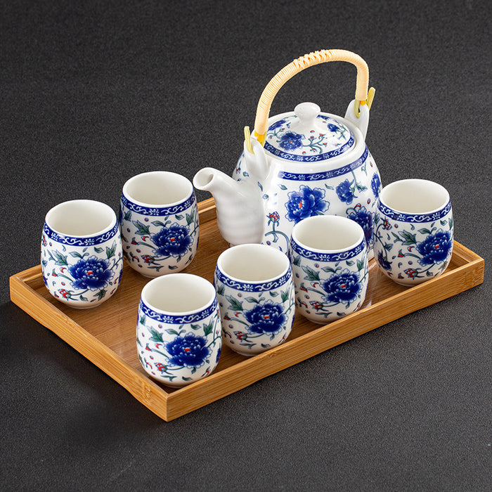 Chinese Classical Flower Kung Fu Tea Set-5