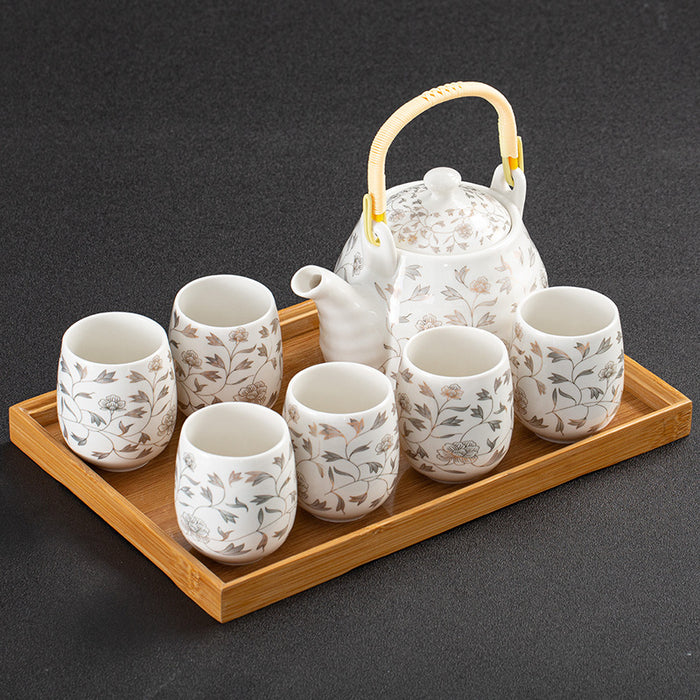 Chinese Classical Flower Kung Fu Tea Set-6