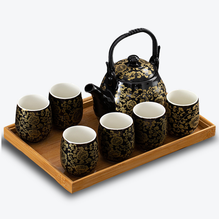 Chinese Classical Flower Kung Fu Tea Set-1