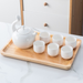 White Ceramic Kung Fu Tea Set-2