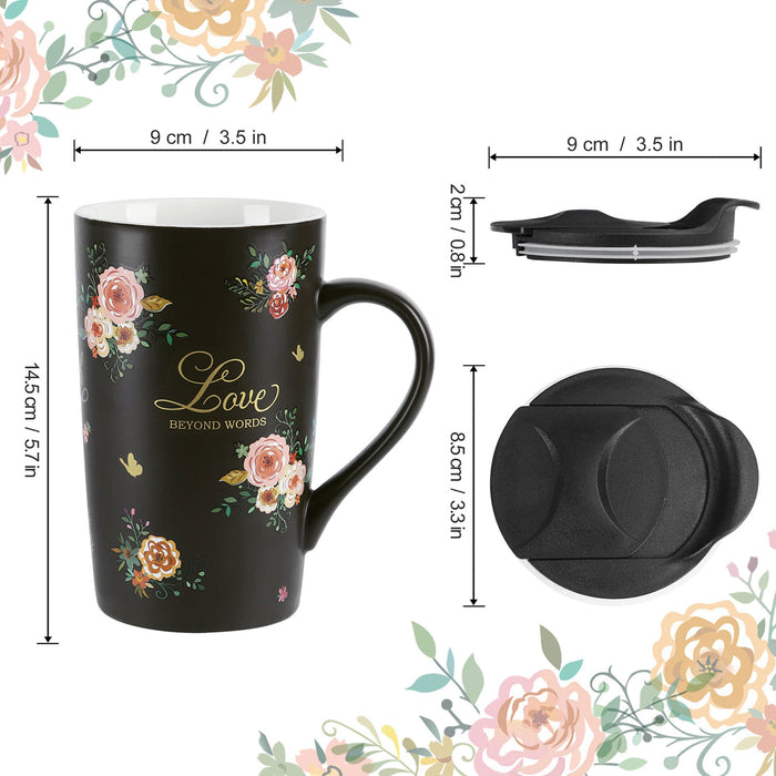 Vintage Flowers Ceramic Coffee Mug